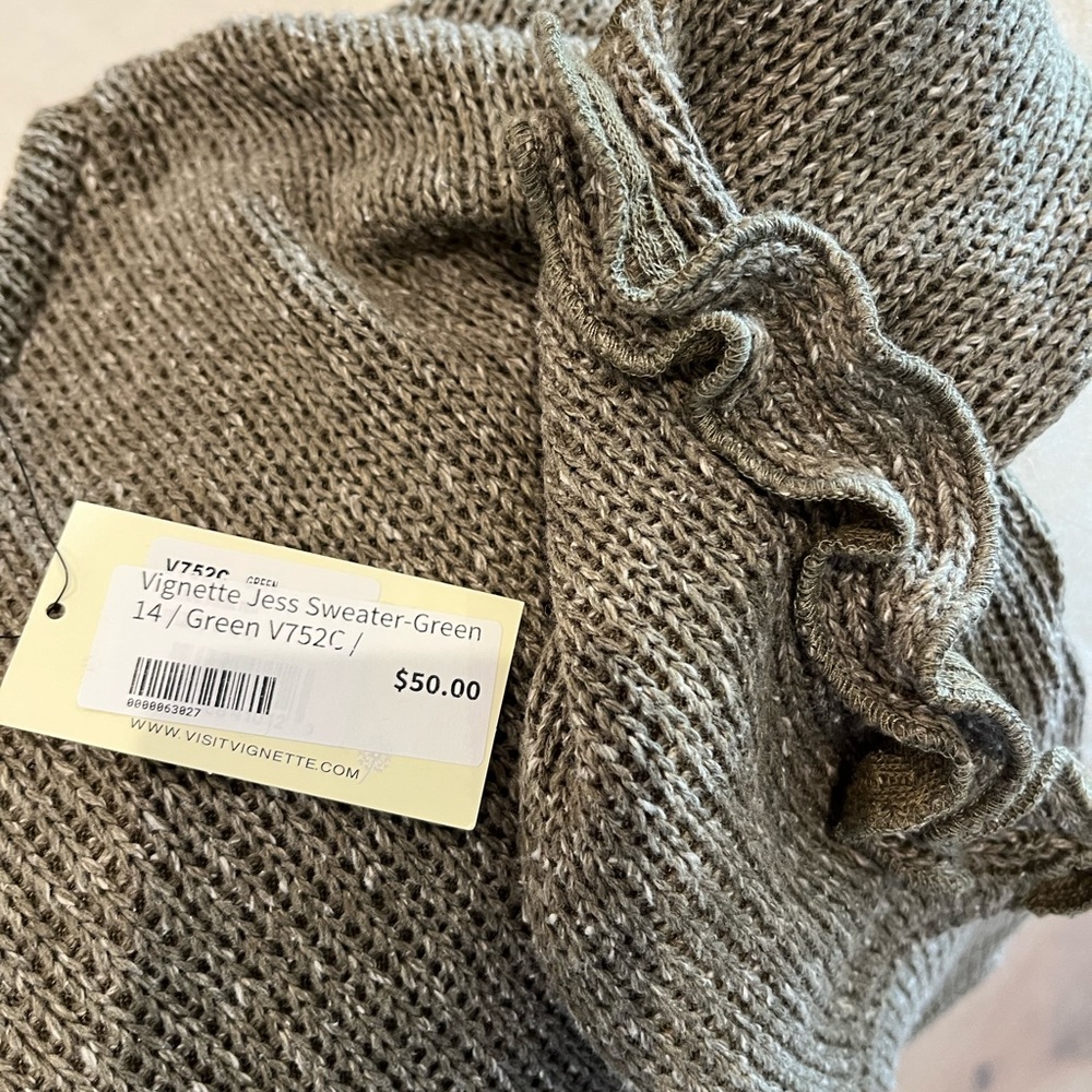 Army Greenish Girl’s Sweater
